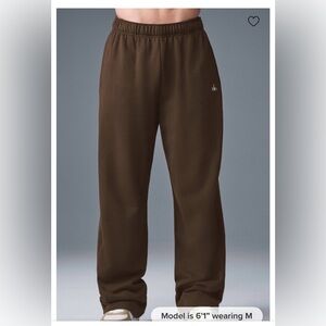 NWT ALO Yoga Men's Chocolate Brown Sweatpants